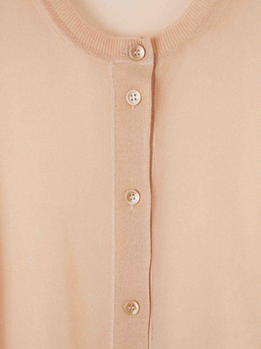 Tom Ford Powder Pink Sweater With Front Button Fastening And Slip Pockets