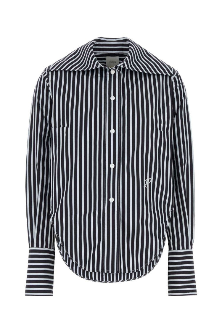 Patou Embroidered Poplin Violin Shirt