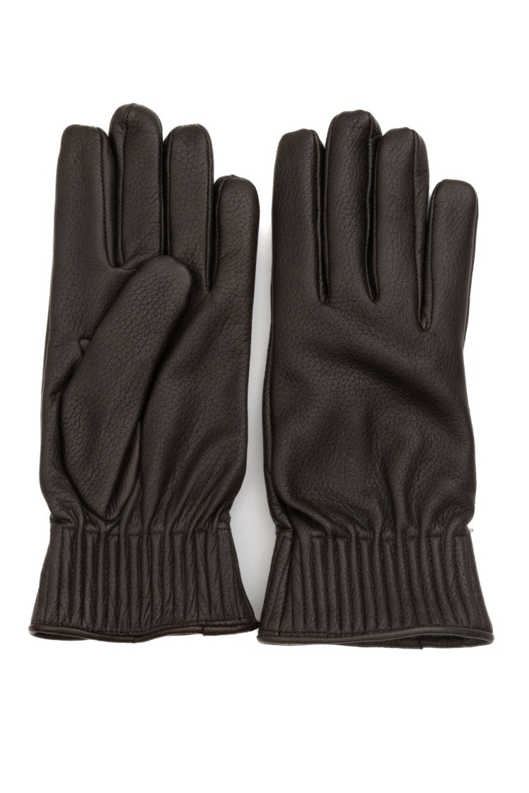 Orciani Hammered Leather Gloves