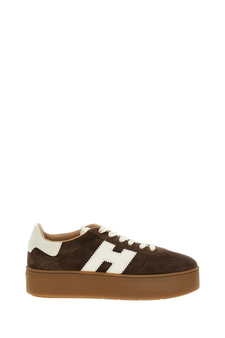 Hogan Brown H681 Allacciato Suede Sneakers