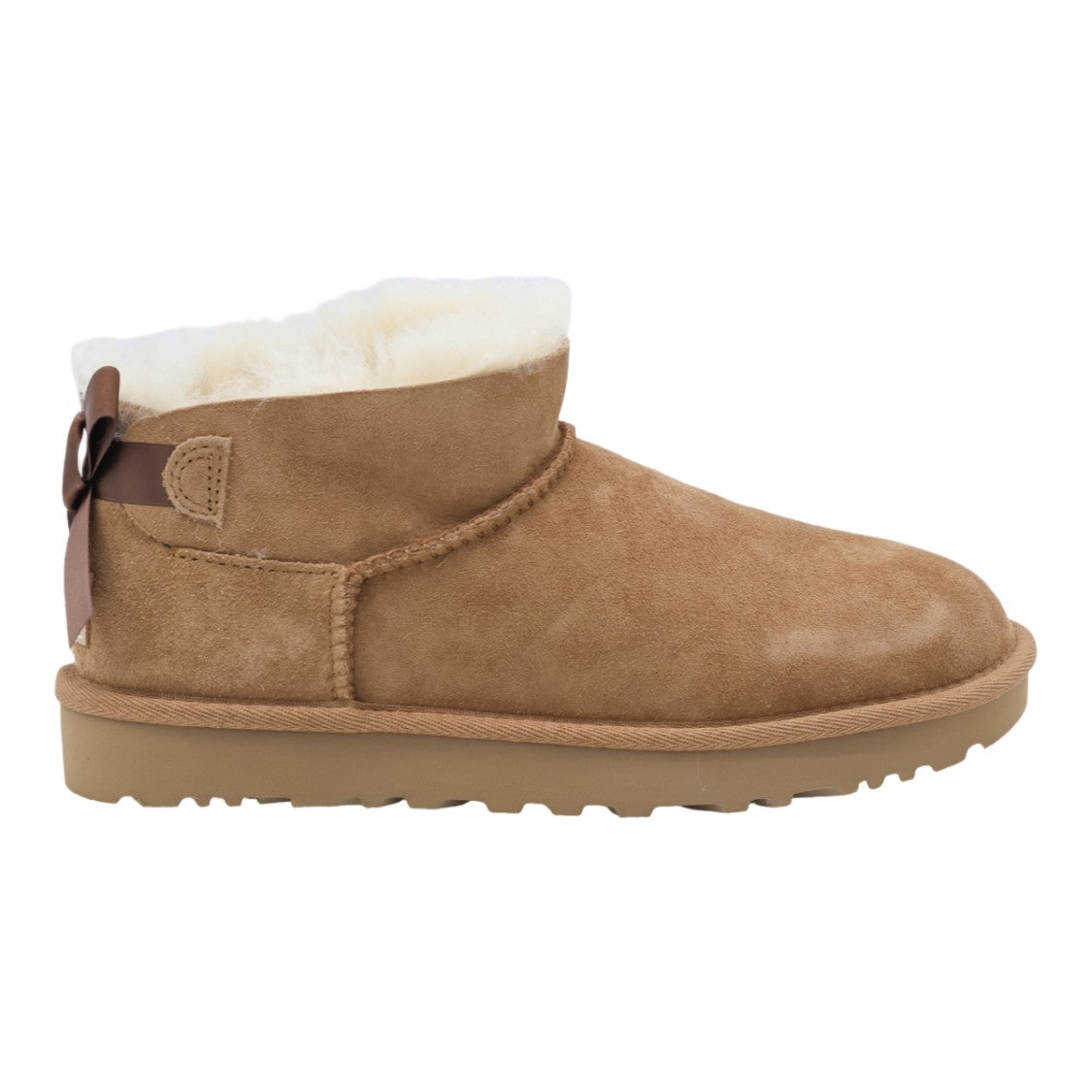 Ugg Suede Plush Decorative Bow Boots