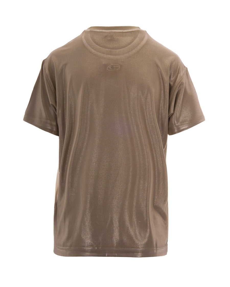 Diesel Sandy Beige Normy Sprayed Mylar T-Shirt