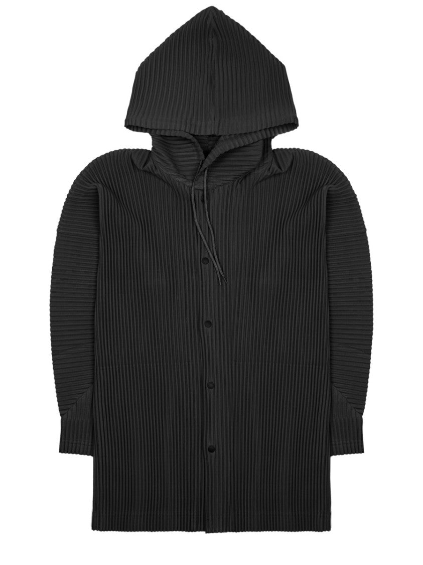 Homme Plissé Issey Miyake Pleated Sweatshirt With Buttons