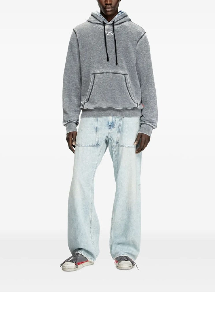 Diesel Relaxed Fit Grey Hoodie