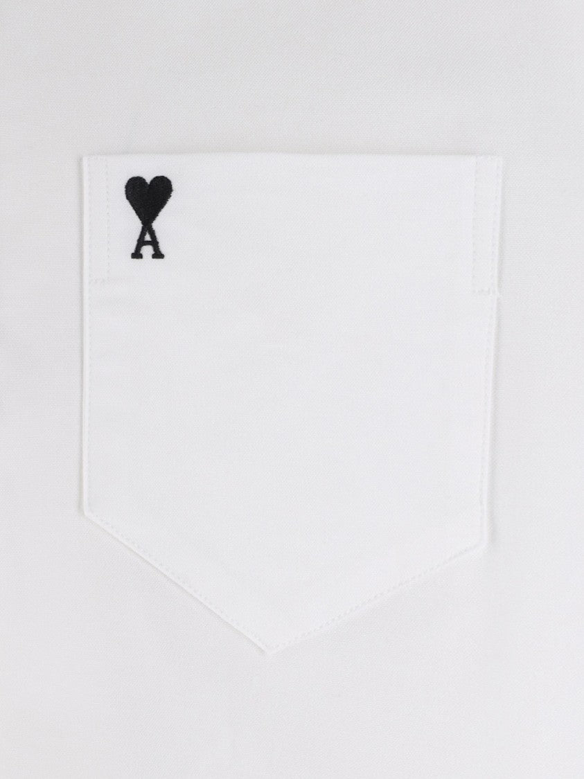 Ami Paris White Button-Down Shirt