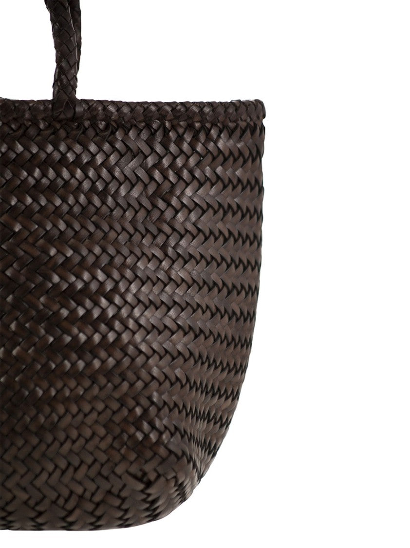Dragon Grace Basket Small - Woven Leather Bag
