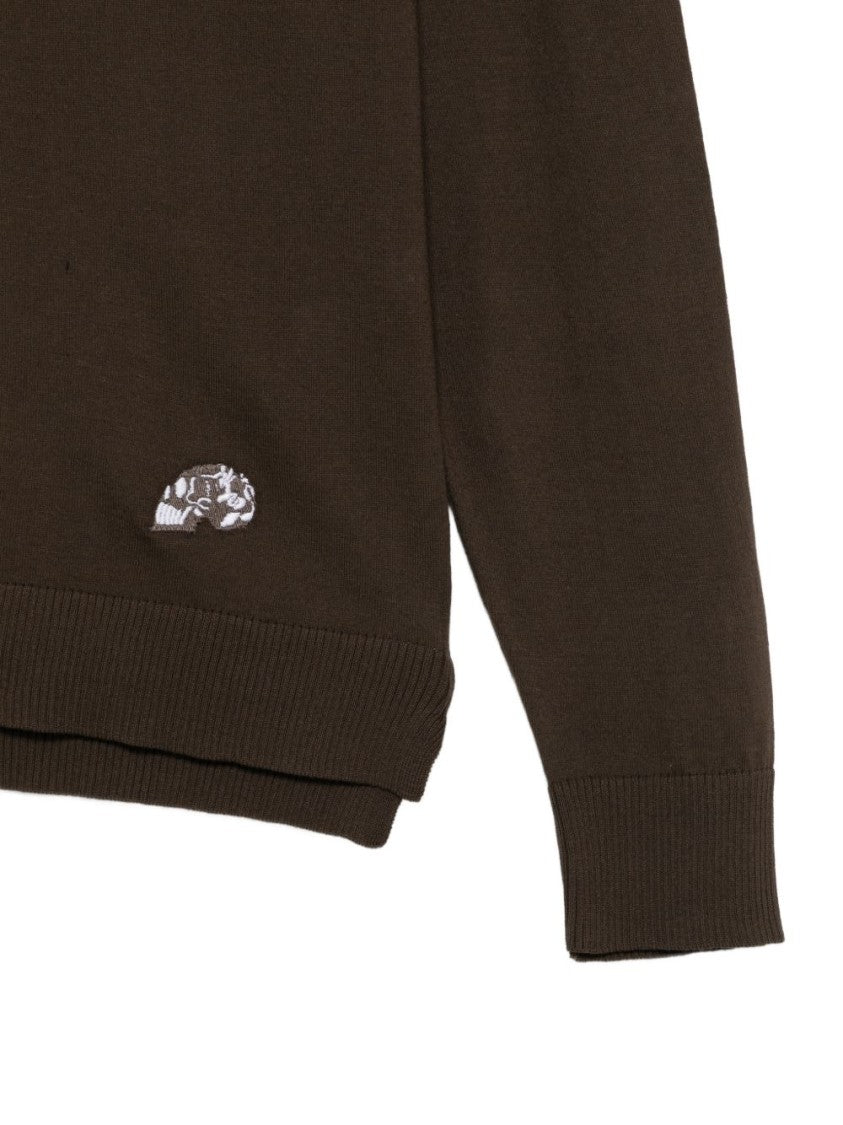 Gabriele Pasini Button-Up Embroidered Collar Cardigan