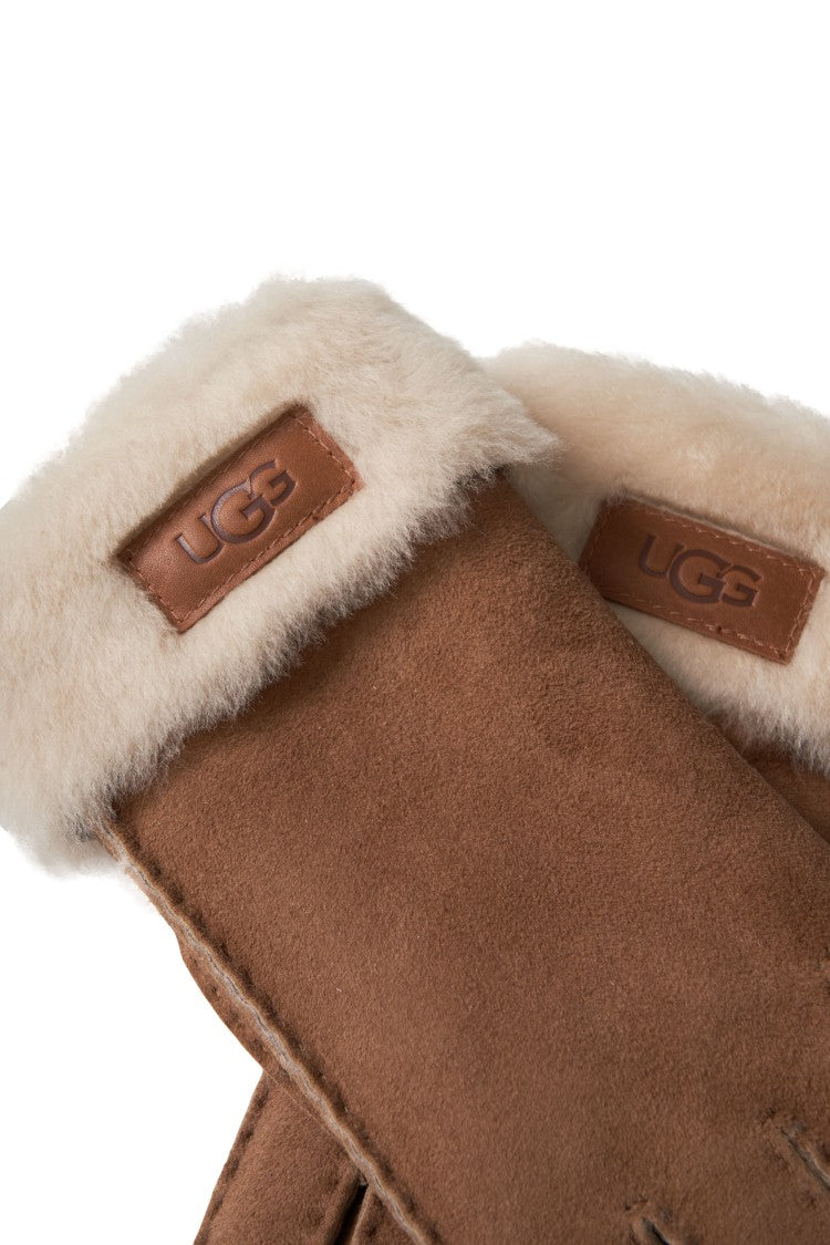 Ugg Shearling Gloves With Plush Lining