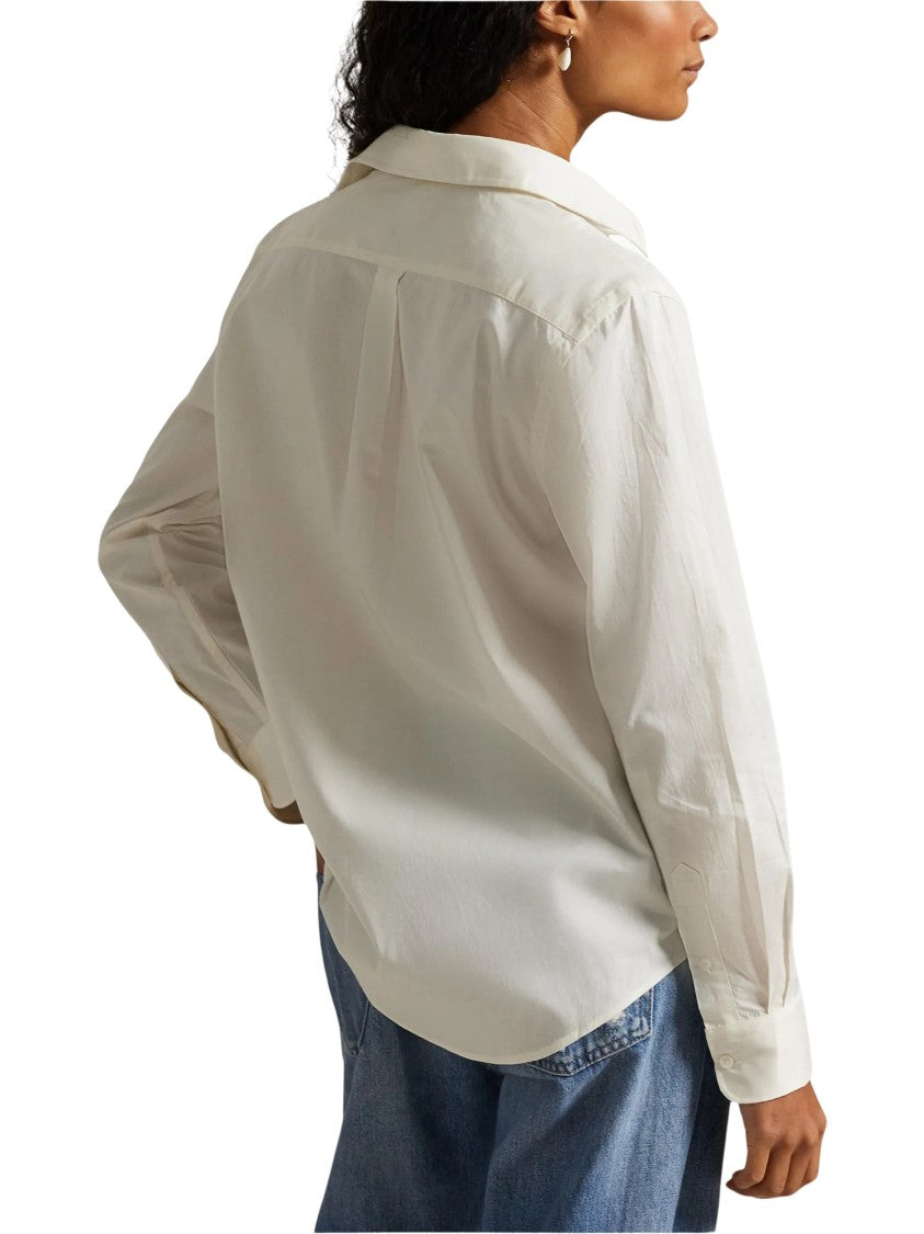 Polo Ralph Lauren Cotton Twill Shirt With Button-Down Front And Embroidered Logo