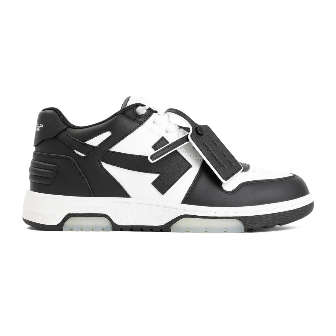Off-White Black And White Leather Out Of Office Sneakers