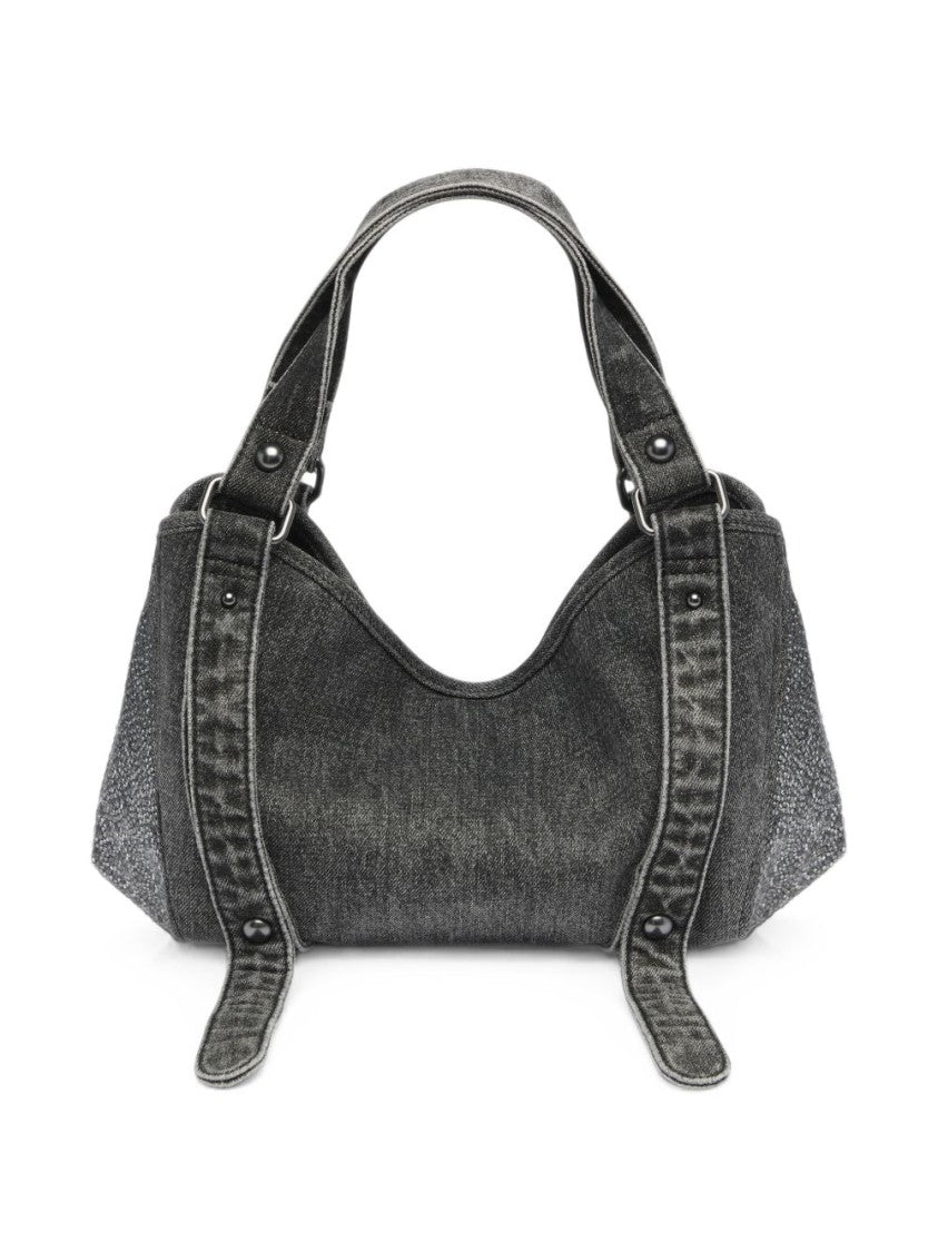 Diesel Textured Black Bag With Structured Silhouette