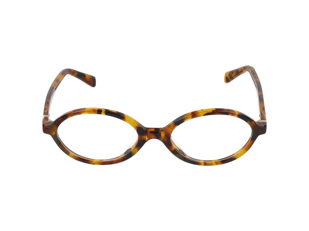 Miu Miu Tortoiseshell Round Acetate Eyeglasses