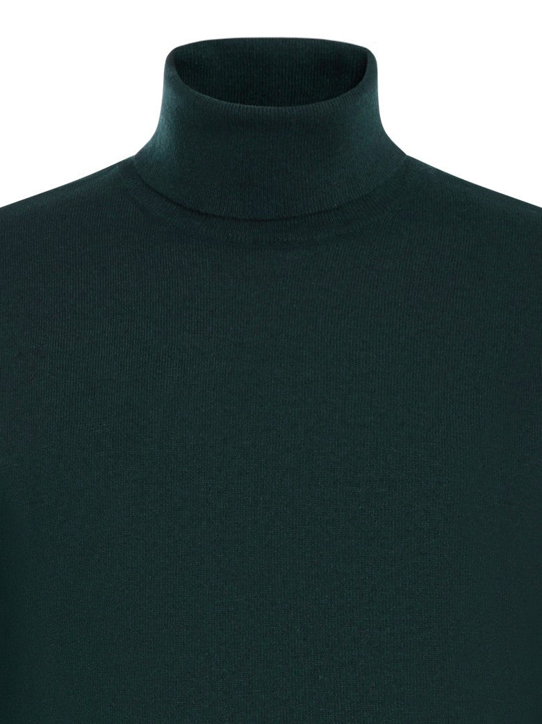 Franzese Collection Regular Fit Turtleneck Sweater With Ribbed Details