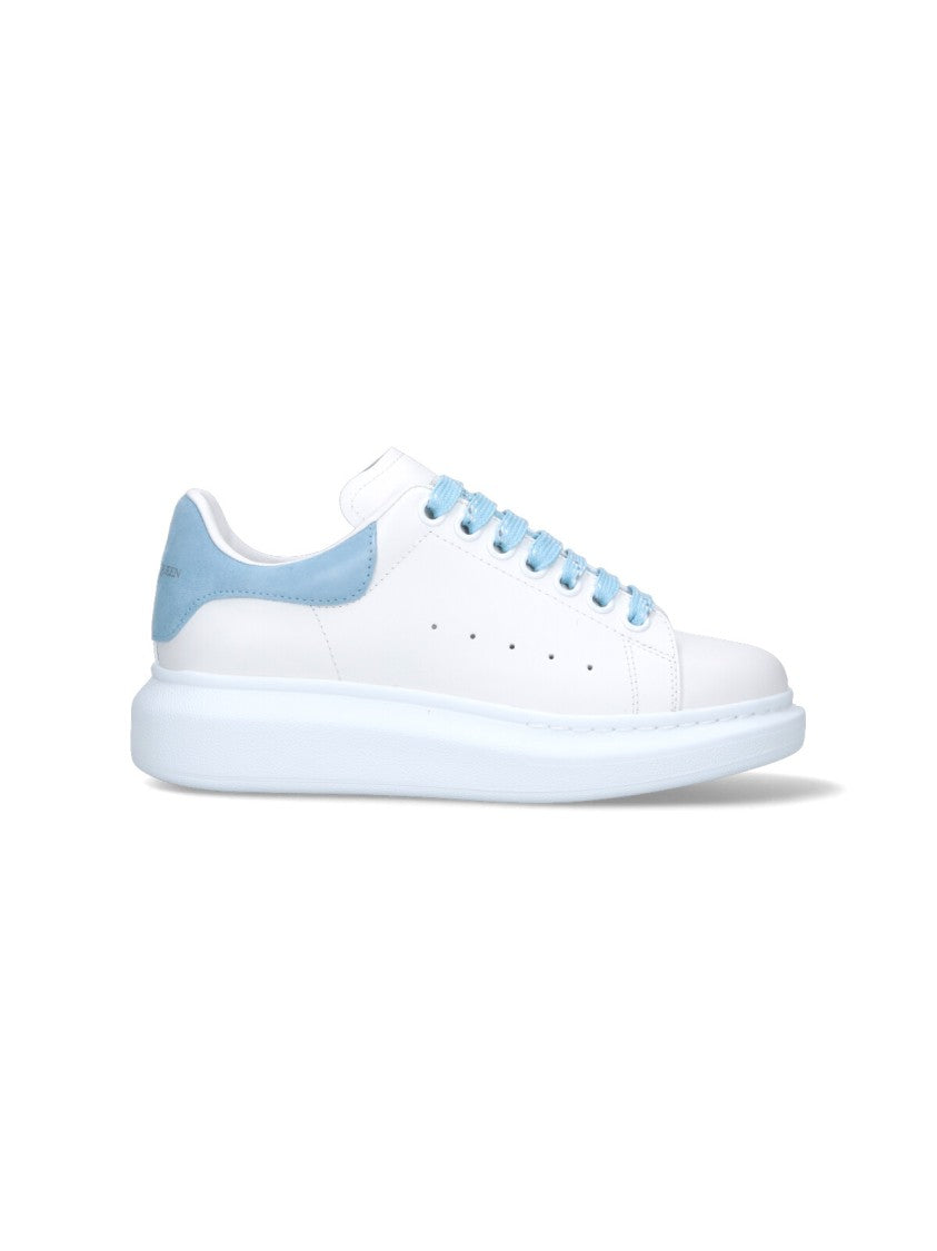 Alexander Mcqueen "Oversize" Sneakers, In White Calfskin