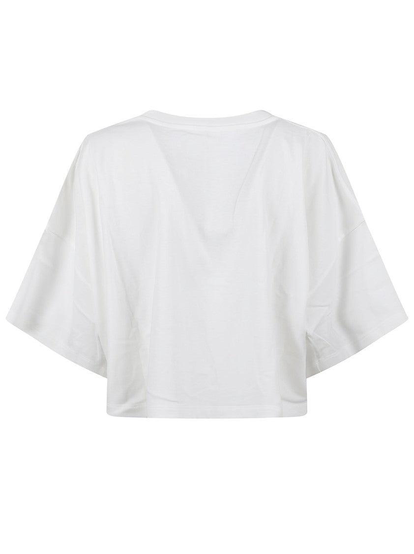 Chloé Boxy Cropped T-Shirt In Cotton Jersey