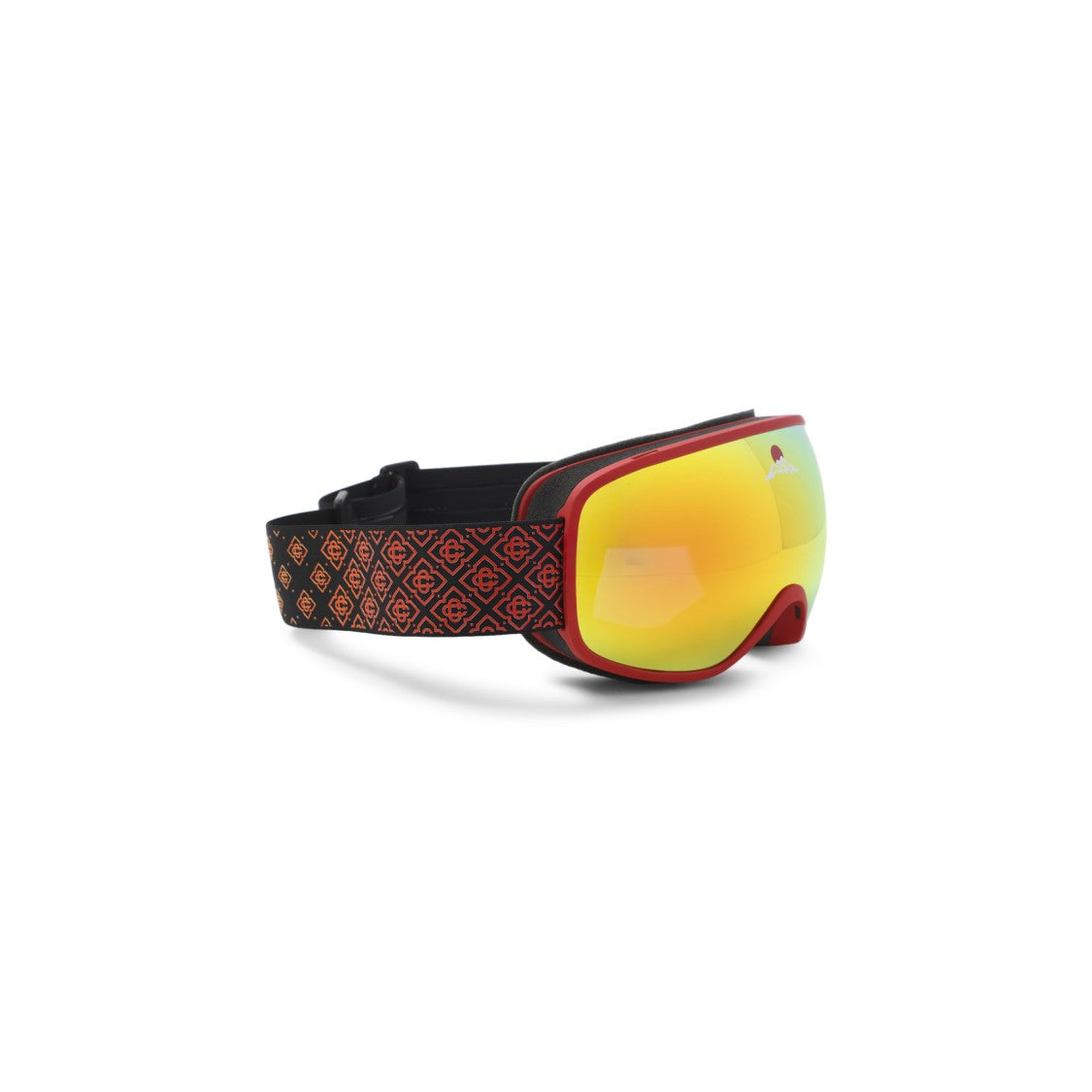 Casablanca Wide Reflective Lens Goggles With Geometric Strap