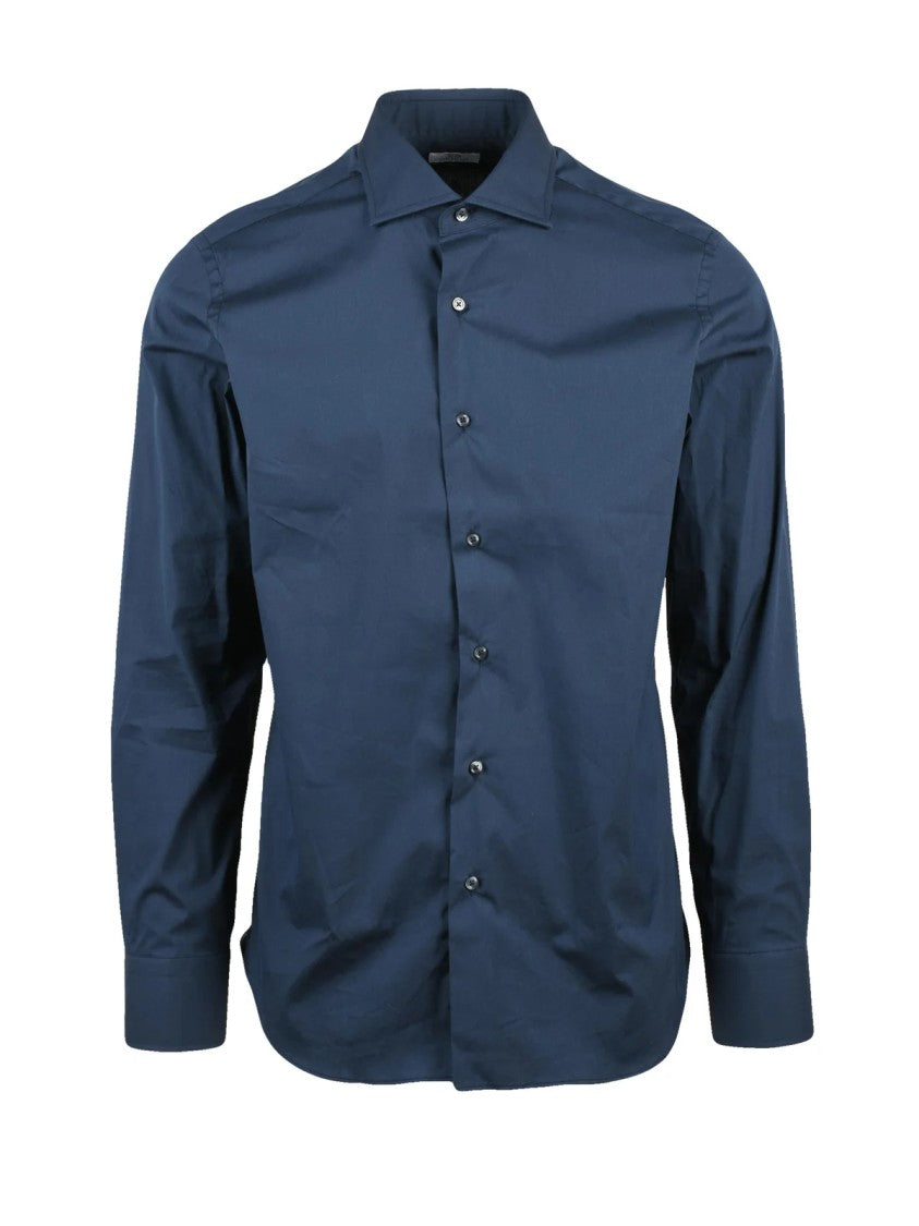 Grigio Blue Tailored Stretch Shirt