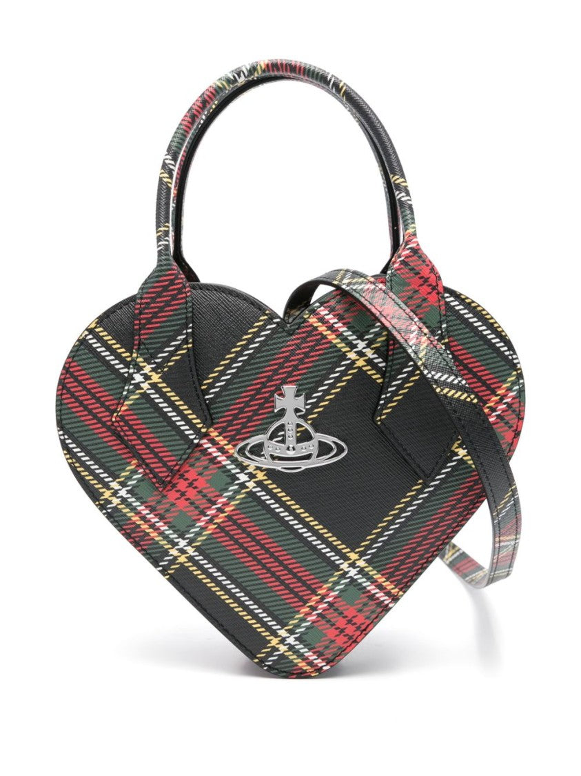 Vivienne Westwood Heart-Shaped Bag With Classic Check Pattern