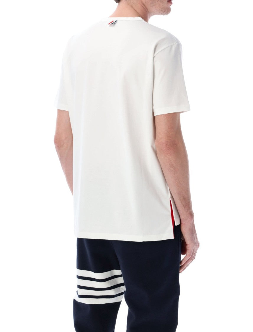 Thom Browne Medium-Weight Cotton T-Shirt With Chest Pocket