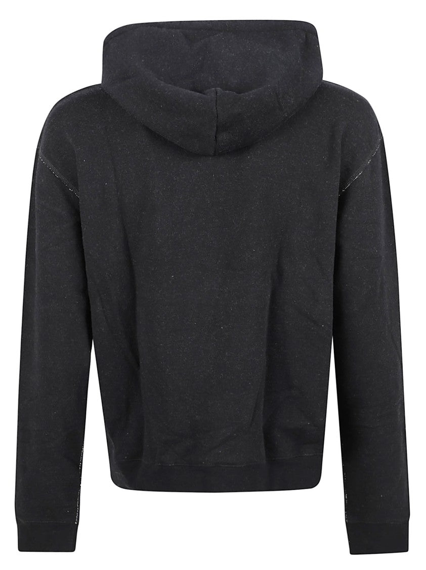 Valentino Garavani Graphic-Print Drawstring Hoodie With Vintage Text