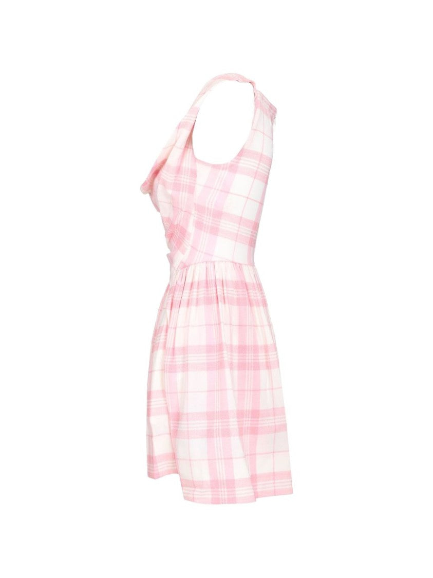 Vivienne Westwood Fitted Bodice Mini Dress With Unique V-Neckline