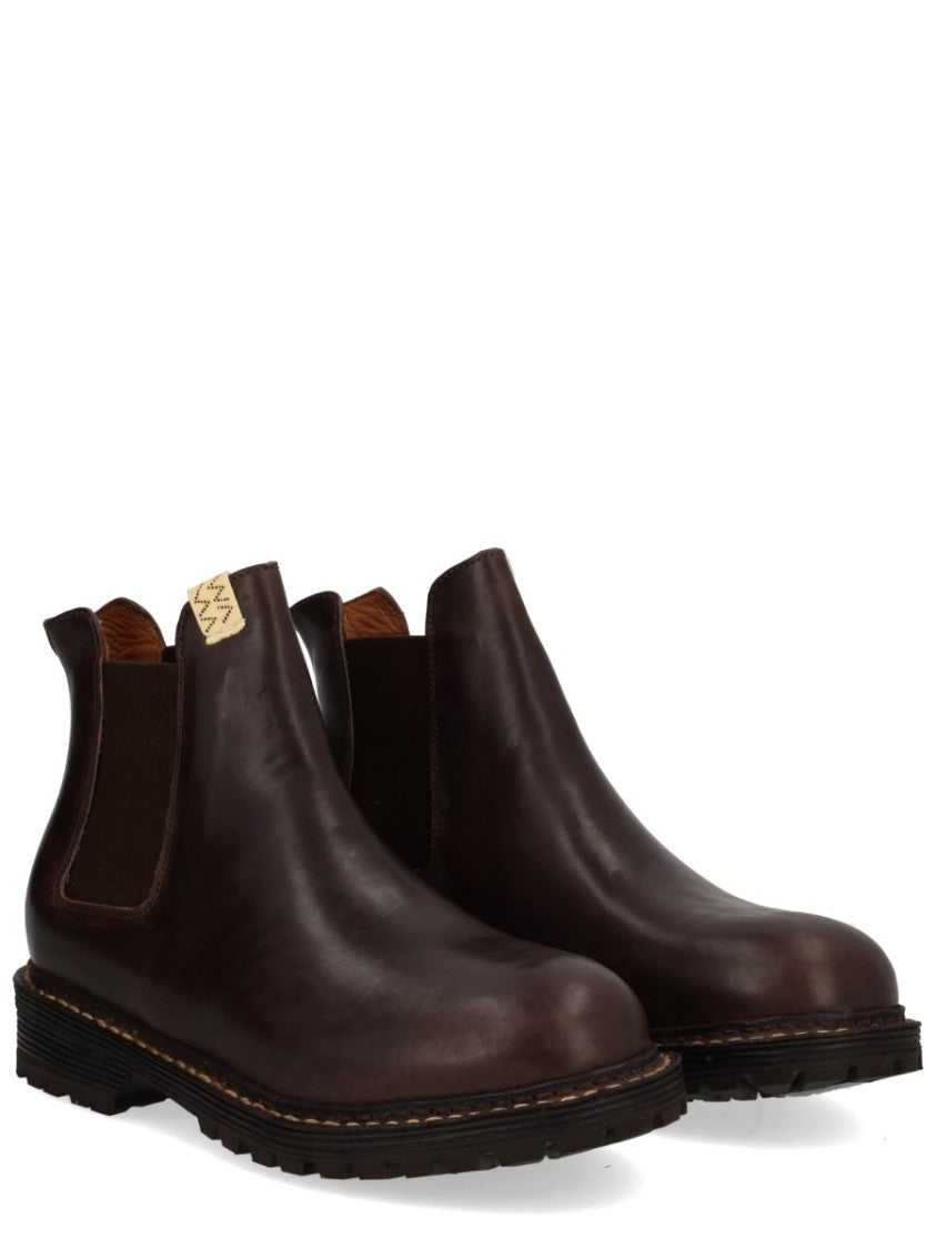 Visvim Dark Brown Leather Chelsea Boot