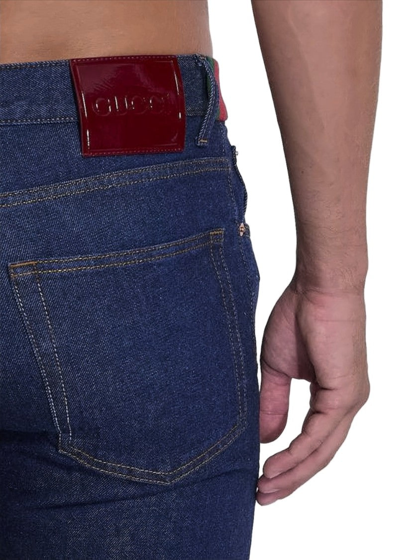 Gucci Indigo Wash Straight-Leg Denim Pants