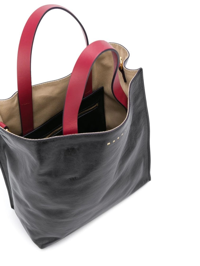 Marni Structured Black Shoulder Bag