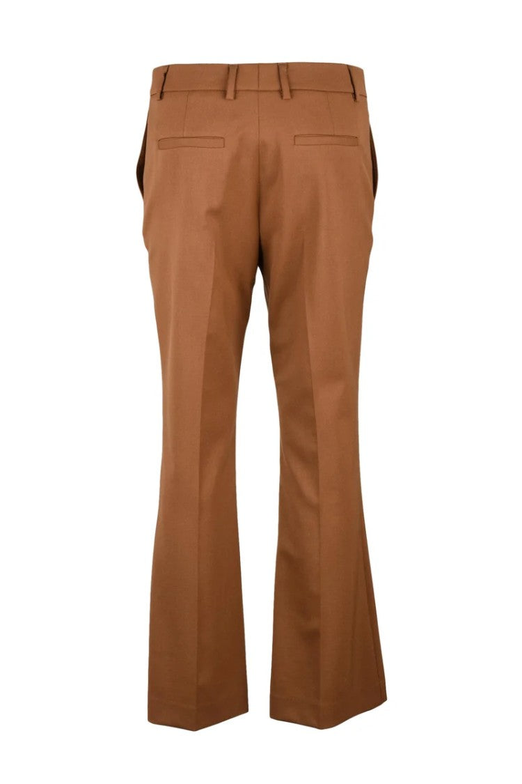 Ql2  Quelledue Straight Leg Trousers - Brown