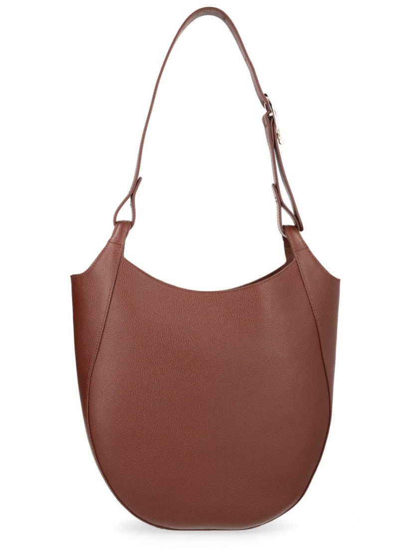 Longchamp Large Hobo Bag With Adjustable Shoulder Strap And Minimalist Design