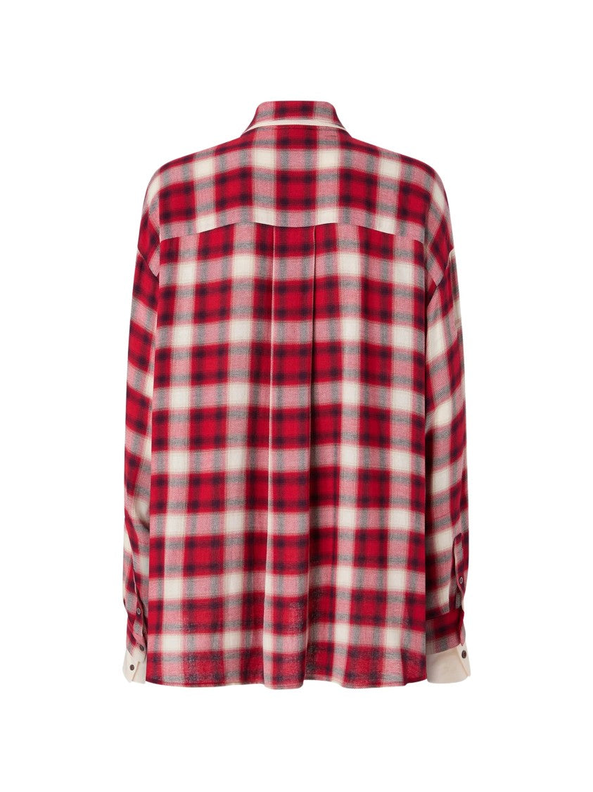 Pinko Clivia Camicia Checkered Long-Sleeve Shirt