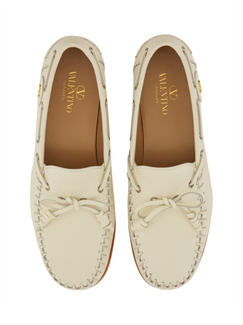 Valentino Garavani "Palm Avenue" Boat Moccasin