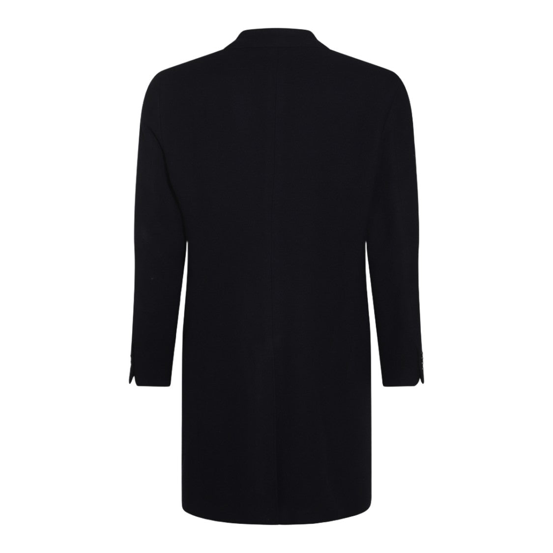 Canali Double-Breasted Tailored Coat With Wide Lapels And Buttoned Cuffs