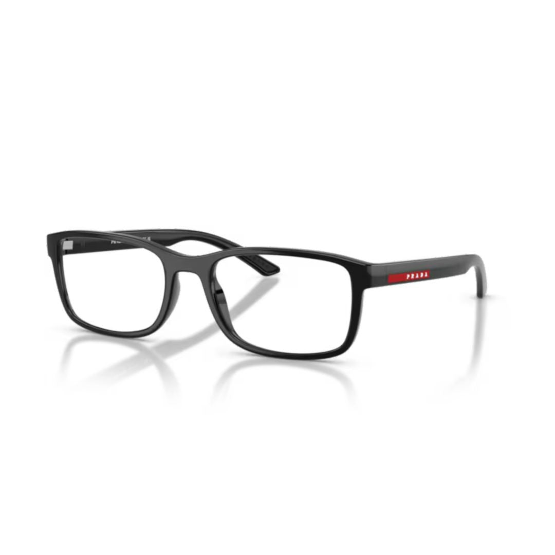 Prada Linea Rossa 0Ps 06Rv Rectangular Black Sunglasses