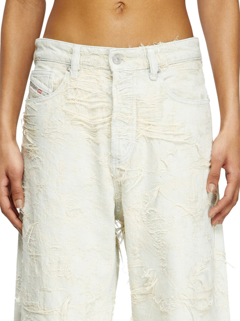 Diesel 1996 D-Sire Fsg Wide-Leg Distressed Trousers