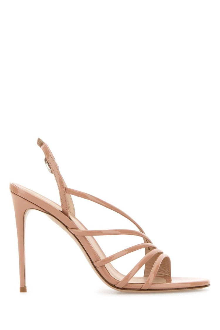 Le Silla Skin Pink Leather Scarlet Sandals