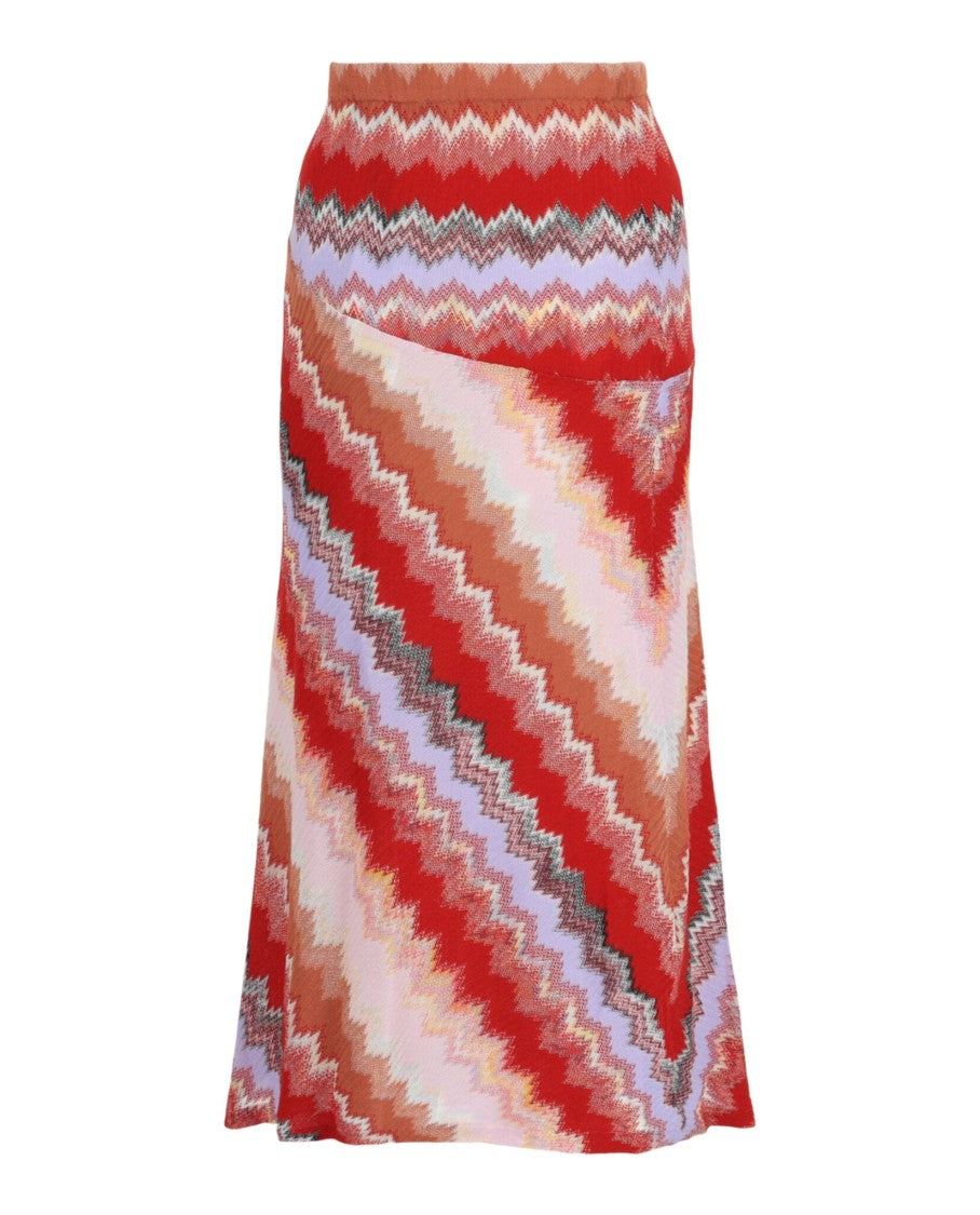 M Missoni Chevron Midi Skirt