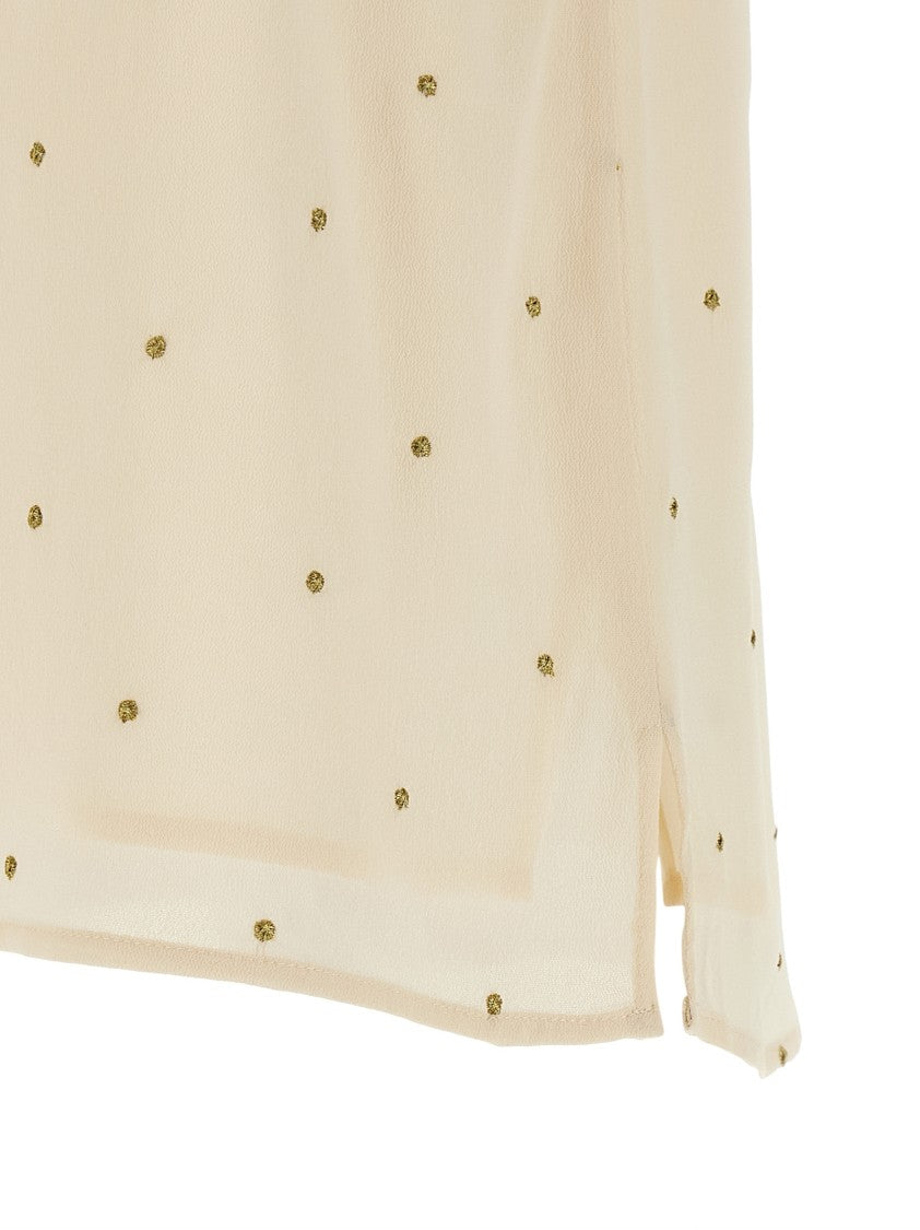 Twin-Set Lurex Embroidery Tank Top