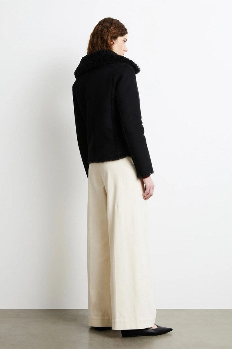 Rrd Black Asymmetric-Zip Biker Jacket