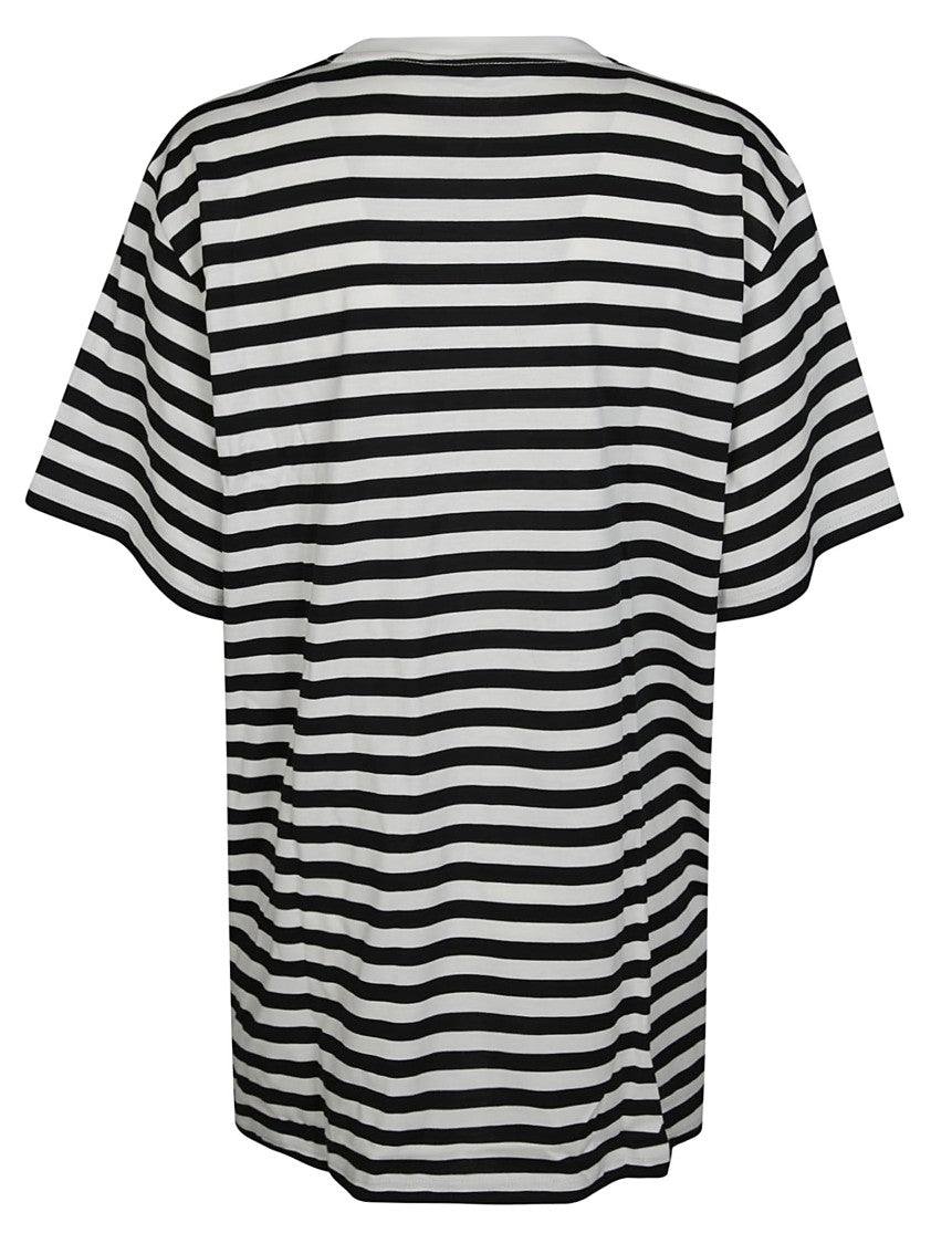Max Mara Khaki Stripes Stars T-Shirt