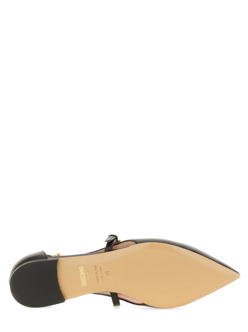 Moschino Leather Ballerina