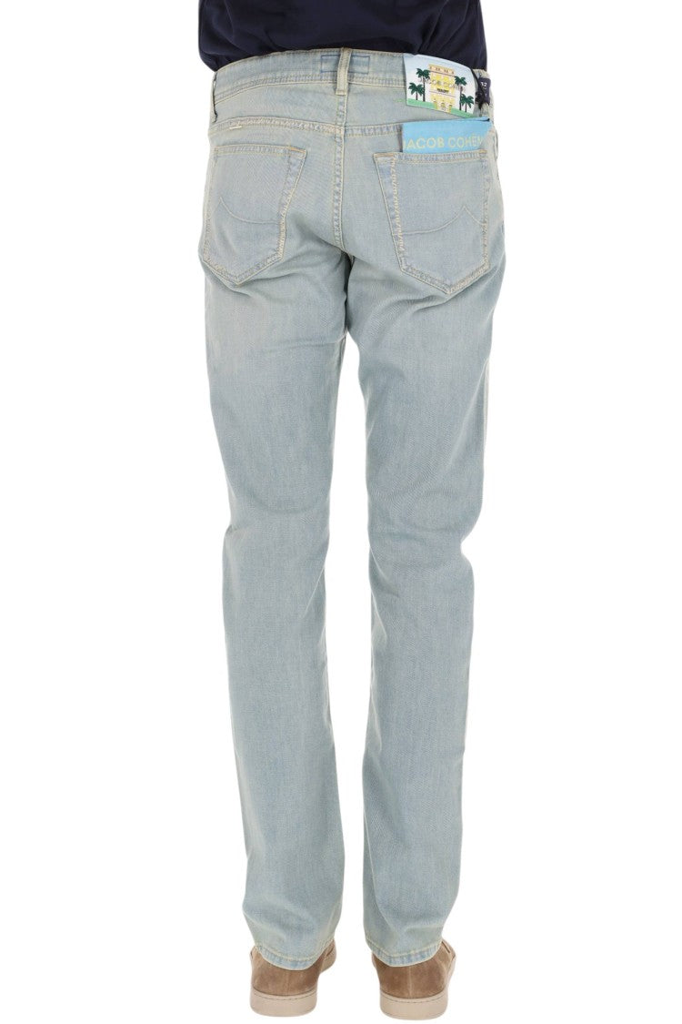 Jacob Cohen Resort Sandblasted Stretch Denim Jeans