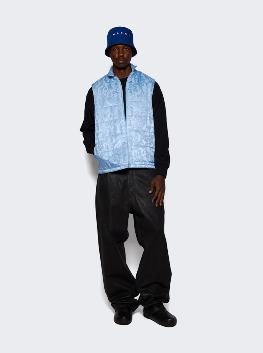 Marni Logo Embroidered Fussbett Sabot Shoes Black