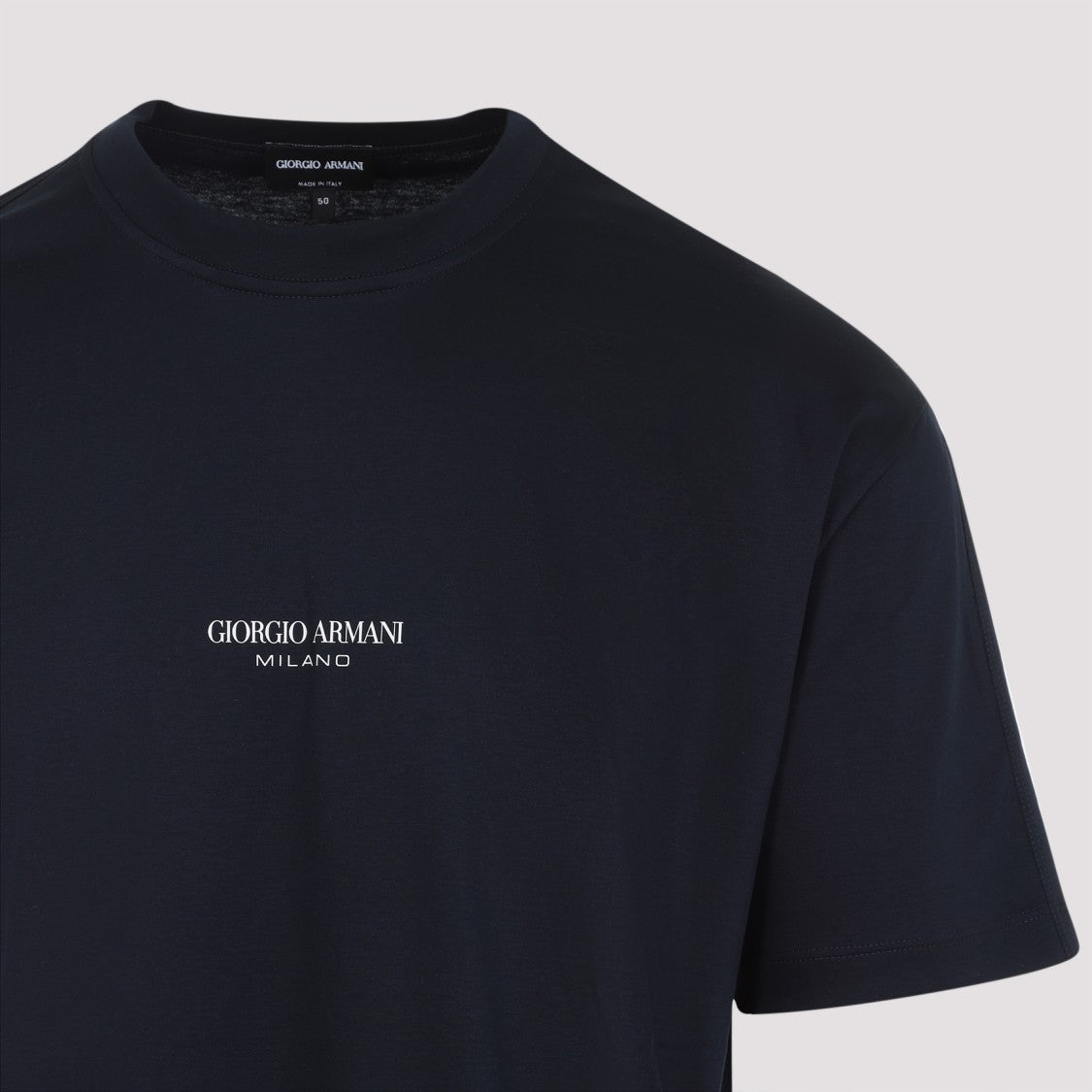 Giorgio Armani Blue Cotton T-Shirt