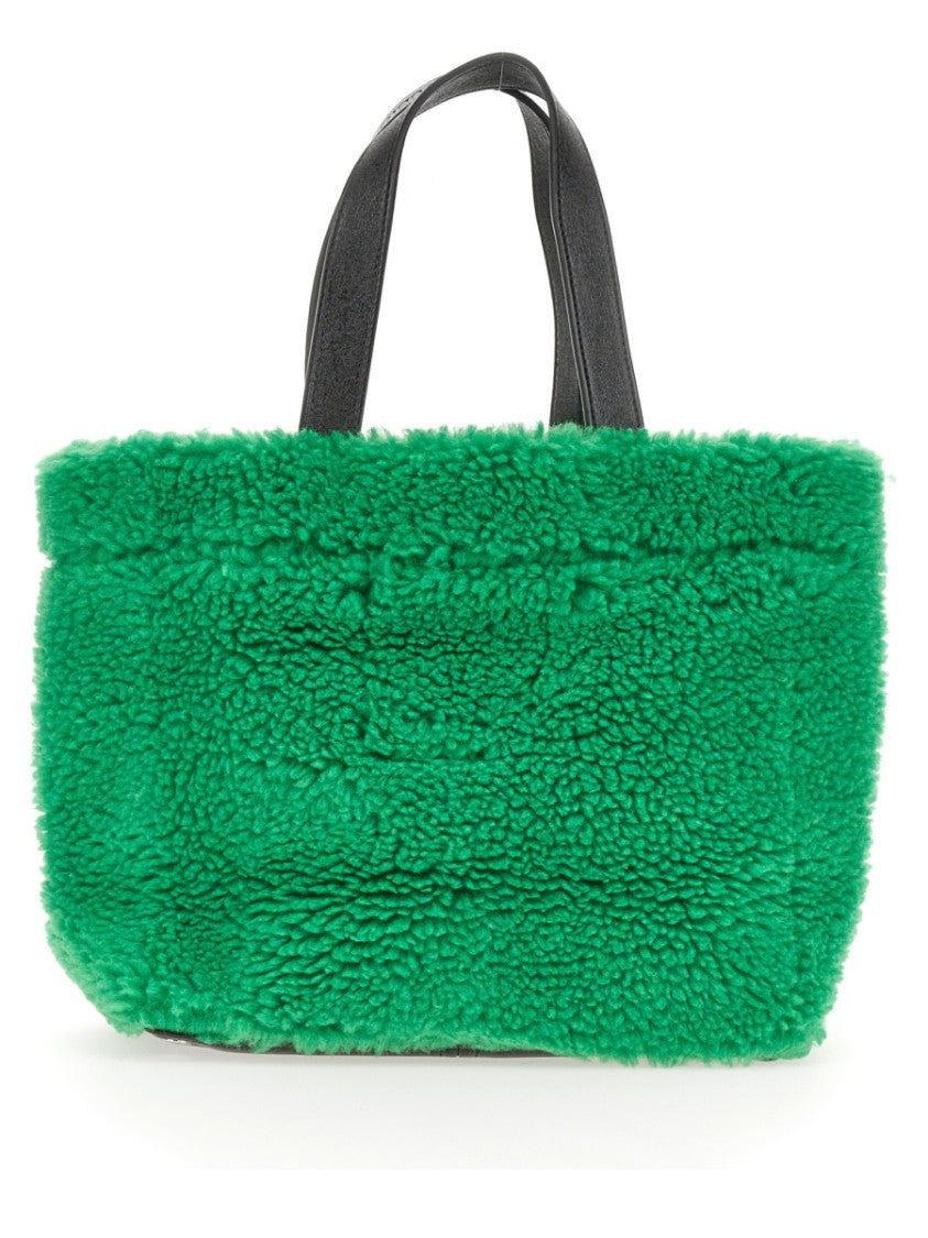 Stand Studio Plush Green Shopping Bag