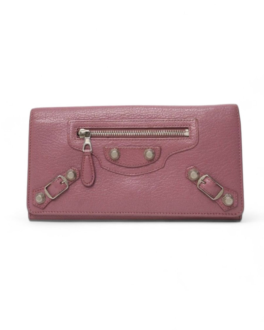 Balenciaga City Wallet In Pink