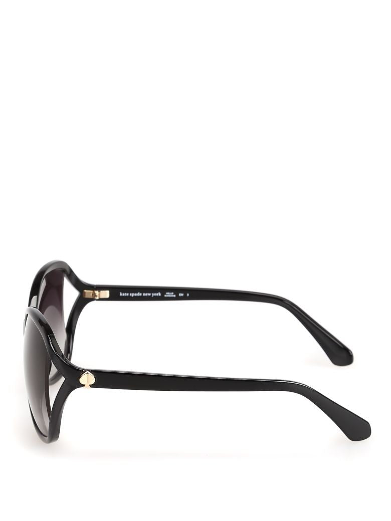 Kate Spade Oversized Black Acetate Sunglasses With Gradient Lenses