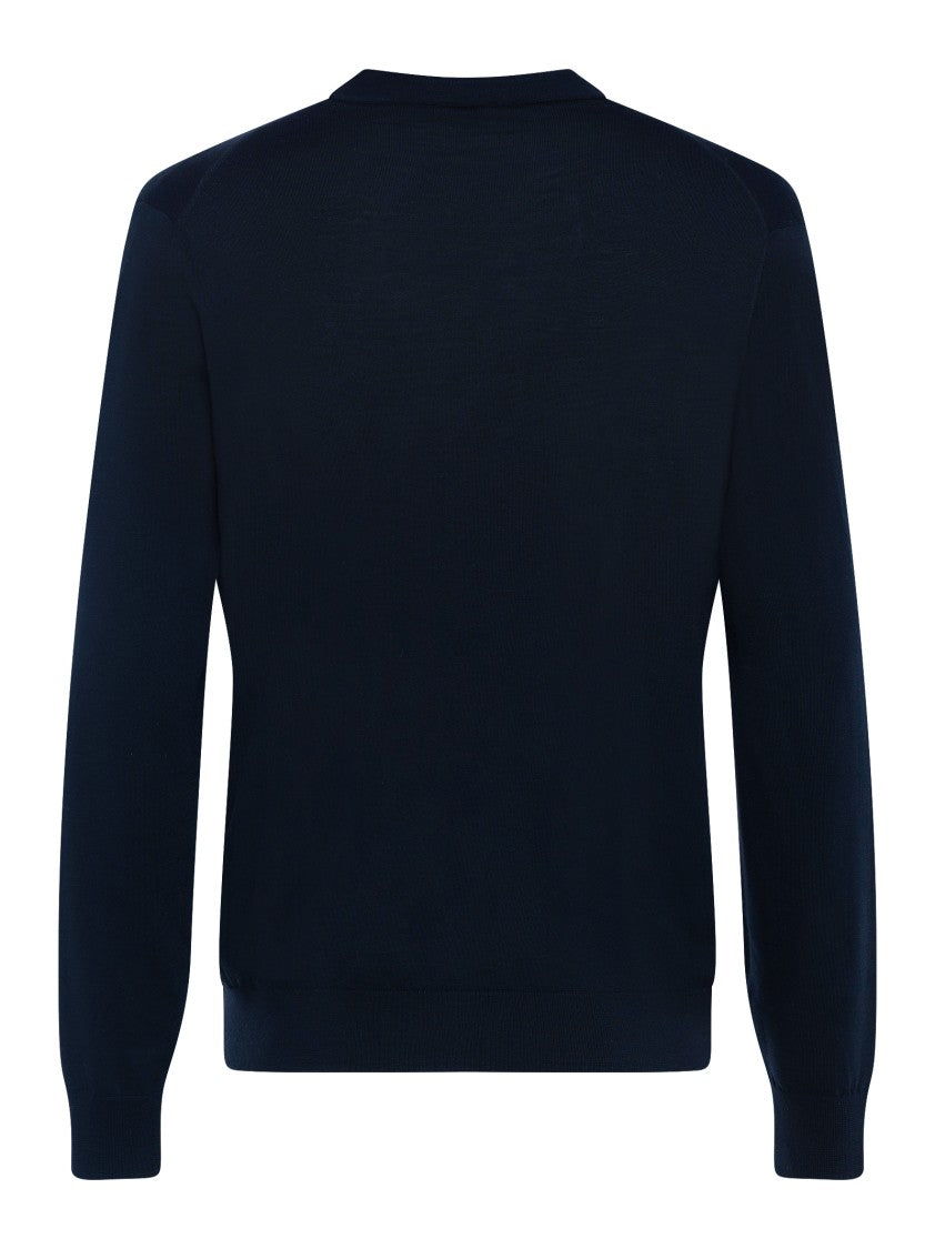 Franzese Collection Merino Wool Cardigan With Deep V-Neck