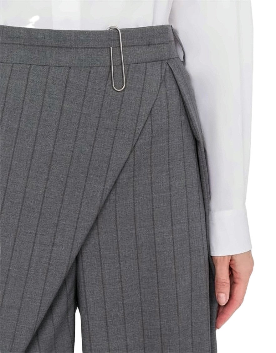 Moschino Tailored Knee-Length Shorts With Pinstripe Pattern