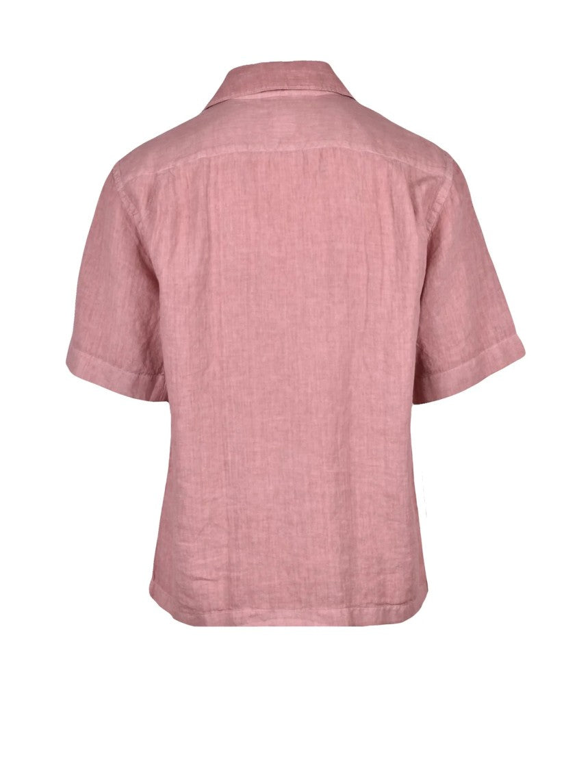Eleventy Brown Men Linen Shirt